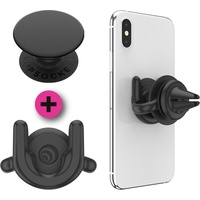 PopSockets PopPack PopMount 2 Car Vent + Schwarz