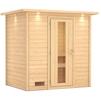 Karibu Woodfeeling Sauna Sonja - 38 mm -inkl. Dachkranz-