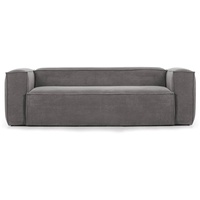 Kave Home Sofa Blok Cord Grau 2-Sitzer