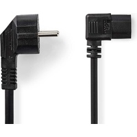 Nedis Stromkabel Schutzkontaktstecker, IEC-320-C13, 2m, Schwarz