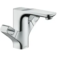 Hansgrohe Axor Urquiola 2-Griff-Waschtischarmatur 120 mit Zugstangen-Ablaufgarnitur brushed gold