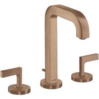 Hansgrohe Axor Citterio 3-Loch Waschtischarmatur 170 mit Hebelgriffen Brushed