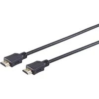 Helos Anschlusskabel, HDMI Stecker/Stecker, 4K, 1,5m, schwarz HDMI 2.0