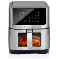 Alpina Air Fryer 230V 8L 1800W digita, Fritteuse, Schwarz,