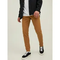 JACK & JONES Slim Marco Chino-Hose in Hellbraun-W31 /