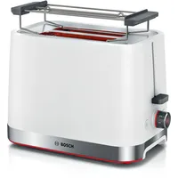 Bosch TAT4M221 Kompakt Toaster Weiß (950 Watt, Schlitze: 2)