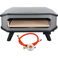 Cozze 17" Pizza-Gas-Ofen schwarz inkl. Pizzastein 42 x 42cm