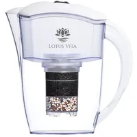 Lotus Vita Wasserfilter Kanne Esprit 1,3L - weiß -