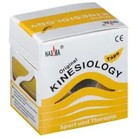 Nasara Kinesiologie-Tape | 5cm x 5m - gelb,