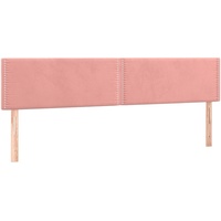 VidaXL Kopfteile 2 Stk. Rosa 90x5x78/88 cm Samt