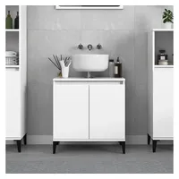 VidaXL Waschbeckenunterschrank Weiß 58x33x60 cm Holzwerkstoff