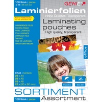 GENIE Laminierfolien-Sortimentspack (sortiert) 100 Stück