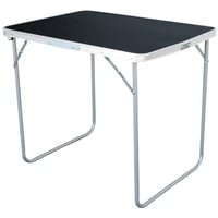 Mojawo Campingtisch schwarz klappbar mit Tragegriff Alu 80x60x68cm