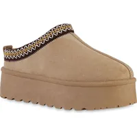 VAN HILL Damen Pantoffeln in Khaki