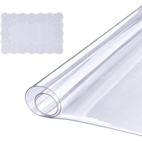 Vevor Tischfolie Tischschutz Transparent 1,5 mm Dicke, Tischschutz-Folie PVC