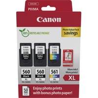 Canon PG-560XL x2 + CL-561XL Foto-Valuepack