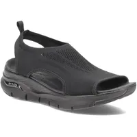 SKECHERS Damen Arch FIT City Catch Sandals, Black Knit,