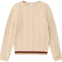 S.Oliver - Strickpullover mit Zopfmuster, beige, 128/134