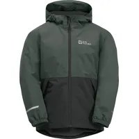 Jack Wolfskin Snowy Days Jacket Kinder slate green/black 176