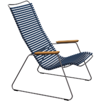 Beckhuis living HOUE CLICK Relaxsessel Lounge Chair Bambusarmlehnen Stahlgestell