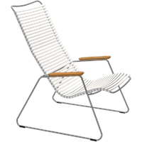 Beckhuis living HOUE CLICK Relaxsessel Lounge Chair Bambusarmlehnen Stahlgestell