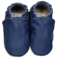 HOBEA-Germany Kitaschuhe Safestep, Kinderhausschuhe, Lederschuhe (blau, 26/27 EU)