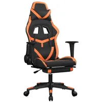 VidaXL Gaming-Stuhl mit Fußstütze Schwarz und Orange Kunstleder Modell