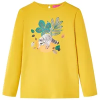 VidaXL Kinder-Langarmshirt Ocker 140