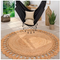 Paco Home Teppich »Viborg 597«, rund, Jute, Modern, Boho,