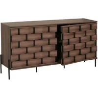 Mendler Sideboard HWC-M44, Kommode Schrank Anrichte, 3D-Flecht-Design Push-to-open Türen