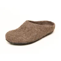 MagicFelt Magicfelt Wollfilz-Pantoffel, Braun, Filzsohle 17/719-4856 Pantoffel braun 38