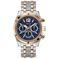 GUESS Herren Uhr Armbanduhr RESISTANCE GW0714G3 Edelstahl bicolor
