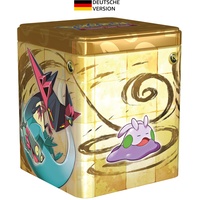 Pokémon Stapel-Tin-Box Drache (3 Boosterpacks & 2 Stickerbögen)