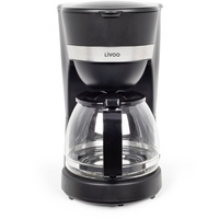 LIVOO Kaffeemaschine mit Permanentfilter 12 Tassen DOD200N schwarz -