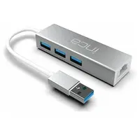 Inca Adapter IUSB-03T Typ-A + 3xUSB-A, 1xRJ45, 1000mbps