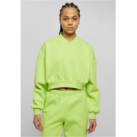 URBAN CLASSICS Cropped Pullover Mit V-ausschnitt Frozen Yellow S