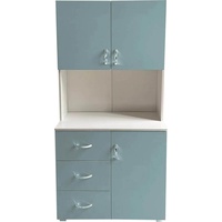 Hti-Living Badschrank Hellblau Weiß