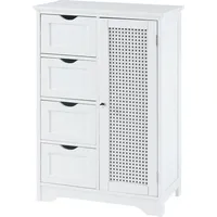 [en.casa] Badschrank Karlsøy 80x55x30cm Weiß