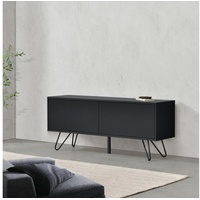 [en.casa] Sideboard Bollebygd 46,5x110x30cm Schwarz