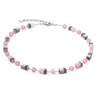 Coeur De Lion 4017/10-1900 Damen-Halskette GeoCUBE Iconic Precious Rosa