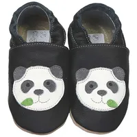 HOBEA-Germany Kitaschuhe Panda schwarz 28/29 - 31⁄2 Jahre) Kautschuksohle