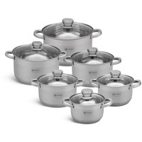 Edenberg Modernes 12-teiliges Topfset, Geschenk, Induktionsvorbauten,Kochtopf Set EB-004036 -