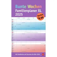 Heye Bunte Wochen Familienplaner XL 2025