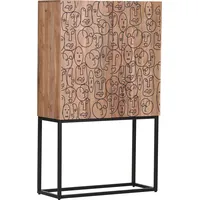 GUTMANN FACTORY Highboard GUTMANN FACTORY, beige (natur, natur), B:90cm