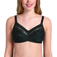 Anita Safina Komfort-BH, Spitzenbesatz, Zierschleife, für Damen, 001 SCHWARZ,