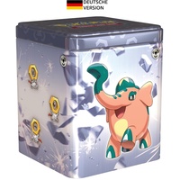 Pokémon Stapel-Tin-Box Metall (3 Boosterpacks & 2 Stickerbögen)