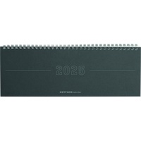 Zettler - Tisch-Querkalender Papyrus 2025 grau, 29,7x10,5cm, Bürokalender mit