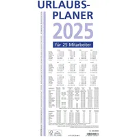 Zettler Urlaubsplaner 2025 100x29,7 - 16 Monate- Wandplaner -