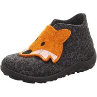 Superfit Baby Jungen - Schuhe HAPPY Slipper, Modern, GRAU/ORANGE