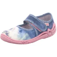 Superfit Belinda Hausschuh, Blau Rosa 8050, 29